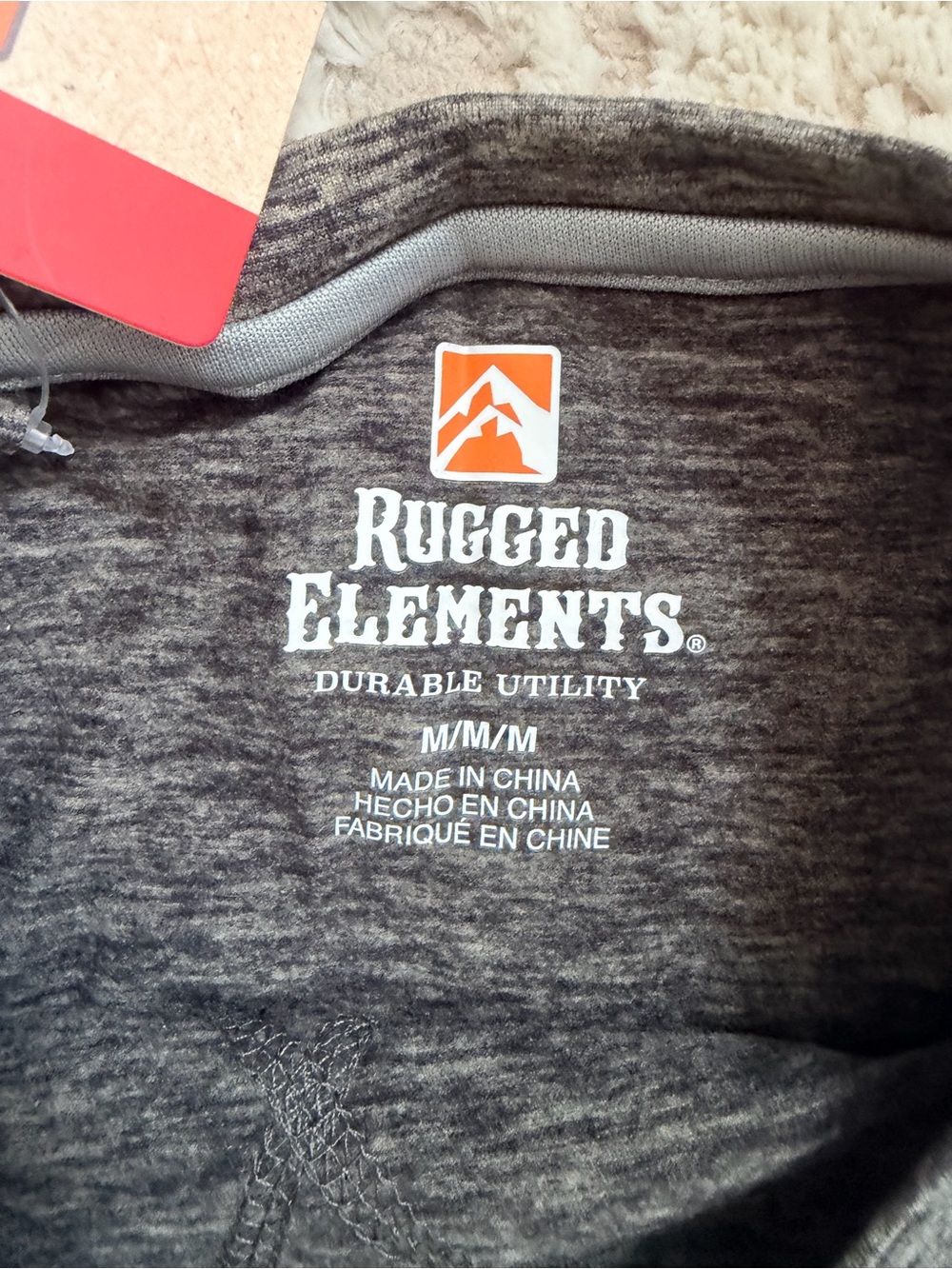 Rugged Elements Sueded Long Sleeve Crew in Gray - Men's Long Sleeve Tee M - Picture 6 of 8